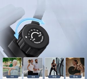 MERACH Orbitrek do domu trenażer eliptyczny 16 stopni magnetyczny do 120 kg 7