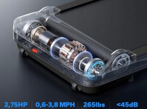 MERACH T26 bieżnia Walking Pad 3w1 do domu biura do 110kg nowa 2024 7