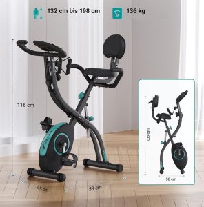 MERACH Rower treningowy domowy 4w1 magnetyczny ergometr nowy 4