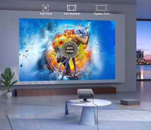 Projektor VISSPL Smart Beamer 4K 28000l WiFi6 Bluetooth kino domowe 4K 2024 5