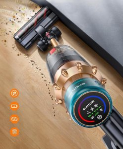 SMOTURE Odkurzacz pionowy akumulatorowy 45 000Pa/550 W/60 min bezprzewodowy 3