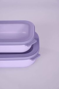 Mepal Zestaw 3 misek CIRQULA prostokątna 750 1500 3000 Nordic Lilac 106271074600 (MEPAL-AK-140-80) 2