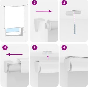 vidaXL Roleta prysznicowa z kasetą 60x240 cm Szerokość tkaniny 56 cm 6