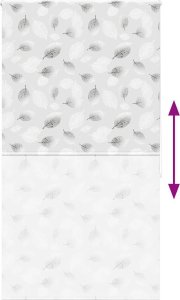 vidaXL Roleta prysznicowa 120x240 cm Szerokość tkaniny 116 cm 5