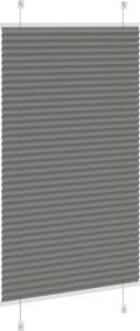 vidaXL Roleta plisowana antracytowa 75x150 cm Szerokość tkaniny 74,4cm 4