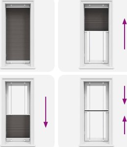 vidaXL Roleta plisowana czarna 60x150 cm Szerokość tkaniny 59,4cm 7