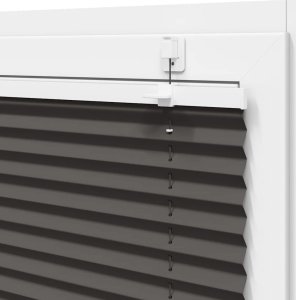 vidaXL Roleta plisowana czarna 60x150 cm Szerokość tkaniny 59,4cm 10