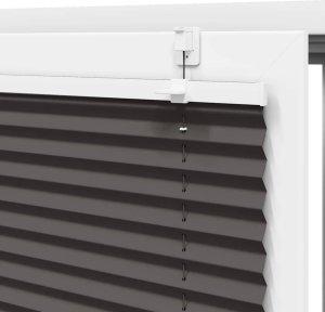 vidaXL Roleta plisowana czarna 85x100 cm Szerokość tkaniny 84,4 cm 9