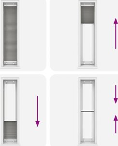 vidaXL Roleta plisowana antracytowa 45x200 cm Szerokość tkaniny 44,4cm 7