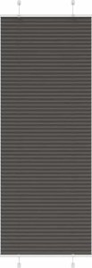 vidaXL Roleta plisowana czarna 80x200 cm Szerokość tkaniny 79,4 cm 1