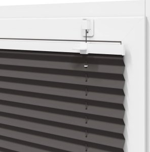 vidaXL Roleta plisowana czarna 45x200 cm Szerokość tkaniny 44,4cm 10