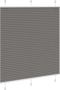 vidaXL Roleta plisowana antracytowa 115x150 cm Szerokość tkaniny 3