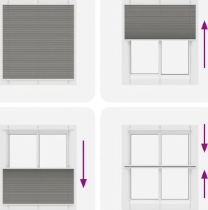 vidaXL Roleta plisowana antracytowa 115x150 cm Szerokość tkaniny 7