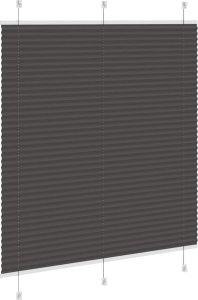 vidaXL Roleta plisowana czarna 115x150 cm Szerokość tkaniny 114,4 cm 4