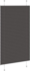vidaXL Roleta plisowana czarna 75x150 cm Szerokość tkaniny 74,4 cm 4