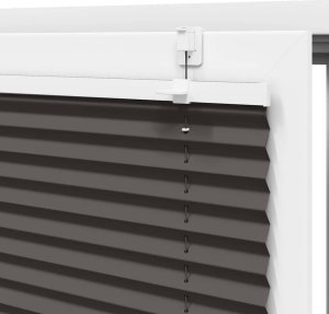 vidaXL Roleta plisowana czarna 75x150 cm Szerokość tkaniny 74,4 cm 9