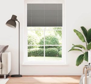 vidaXL Roleta plisowana antracytowa 115x200 cm Szerokość tkaniny 2