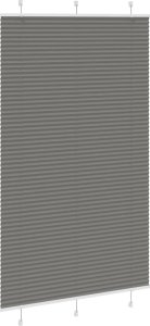 vidaXL Roleta plisowana antracytowa 115x200 cm Szerokość tkaniny 3