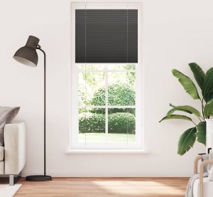 vidaXL Roleta plisowana czarna 95x200 cm Szerokość tkaniny 94,4 cm 2