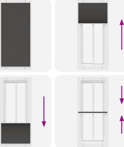 vidaXL Roleta plisowana czarna 95x200 cm Szerokość tkaniny 94,4 cm 7