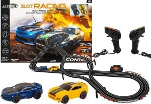 Tor Wyścigowy 2 Autka Kontrolery Slot Cars 1:64 1