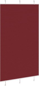 vidaXL Roleta plisowana Bordowy Czerwony 115x200 cm Szerokość tkaniny 3