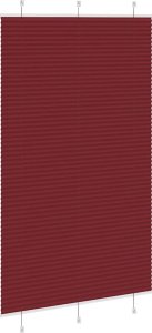 vidaXL Roleta plisowana Bordowy Czerwony 115x200 cm Szerokość tkaniny 4