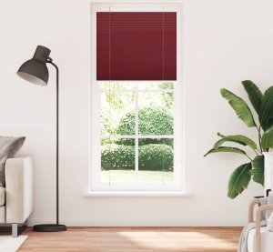 vidaXL Roleta plisowana Bordowy Czerwony 85x200 cm Szerokość tkaniny 2
