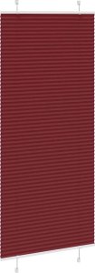 vidaXL Roleta plisowana Bordowy Czerwony 85x200 cm Szerokość tkaniny 3