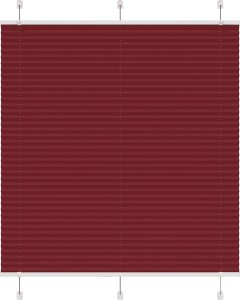 vidaXL Roleta plisowana Bordowy Czerwony 115x150 cm Szerokość tkaniny 1