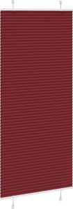 vidaXL Roleta plisowana Bordowy Czerwony 90x200 cm Szerokość tkaniny 3