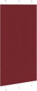 vidaXL Roleta plisowana Bordowy Czerwony 110x200 cm Szerokość tkaniny 3
