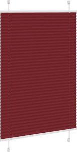 vidaXL Roleta plisowana Bordowy Czerwony 100x150 cm Szerokość tkaniny 3