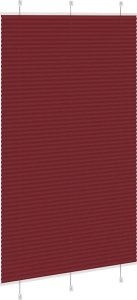 vidaXL Roleta plisowana Bordowy Czerwony 120x200 cm Szerokość tkaniny 4