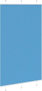 vidaXL Roleta plisowana niebieska 115x200 cm Szerokość tkaniny 114,4cm 3