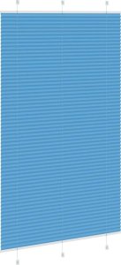 vidaXL Roleta plisowana niebieska 115x200 cm Szerokość tkaniny 114,4cm 4