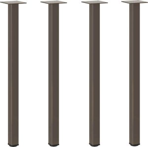 vidaXL Nogi do stolika kawowego, 4 szt., stal, 72-74cm 2