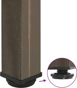 vidaXL Nogi do stolika kawowego, 4 szt., stal, 72-74cm 9
