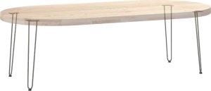 vidaXL Nogi do stołu Hairpin, 4 szt., stal, 72 cm, lita stal 8