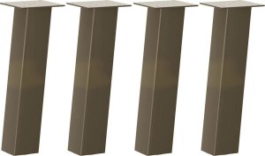 vidaXL Nogi do stolika kawowego, 4 szt., 30 cm, stal 2