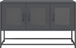 vidaXL Szafka RTV, antracyt, 100,5x39x60,5 cm, stal walcowana na zimno 5