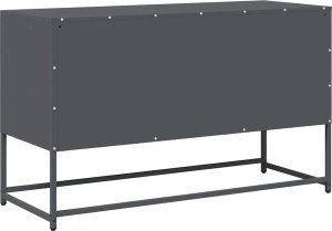 vidaXL Szafka RTV, antracyt, 100,5x39x60,5 cm, stal walcowana na zimno 8