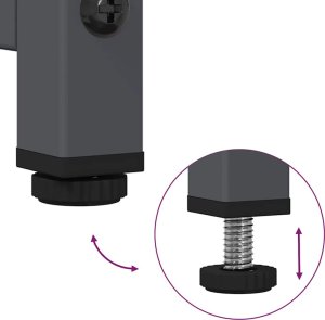 vidaXL Szafka RTV, antracyt, 100,5x39x60,5 cm, stal walcowana na zimno 9