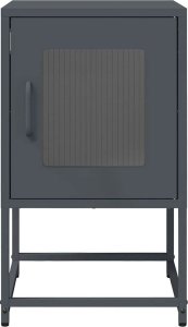 vidaXL Szafka nocna Antracyt 36x39x60,5 cm Stal walcowana na zimno 5