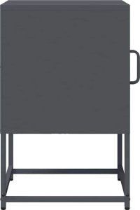 vidaXL Szafka nocna Antracyt 36x39x60,5 cm Stal walcowana na zimno 6