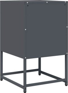 vidaXL Szafka nocna Antracyt 36x39x60,5 cm Stal walcowana na zimno 7