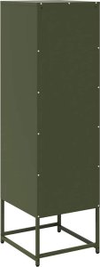 vidaXL Szafka, oliwkowa, 36x39x123 cm, stal walcowana na zimno 8