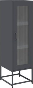 vidaXL Komoda wysoka Antracyt 36x39x123 cm Stal walcowana na zimno 2