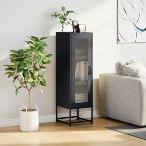 vidaXL Komoda wysoka Antracyt 36x39x123 cm Stal walcowana na zimno 3