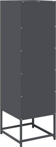 vidaXL Komoda wysoka Antracyt 36x39x123 cm Stal walcowana na zimno 8